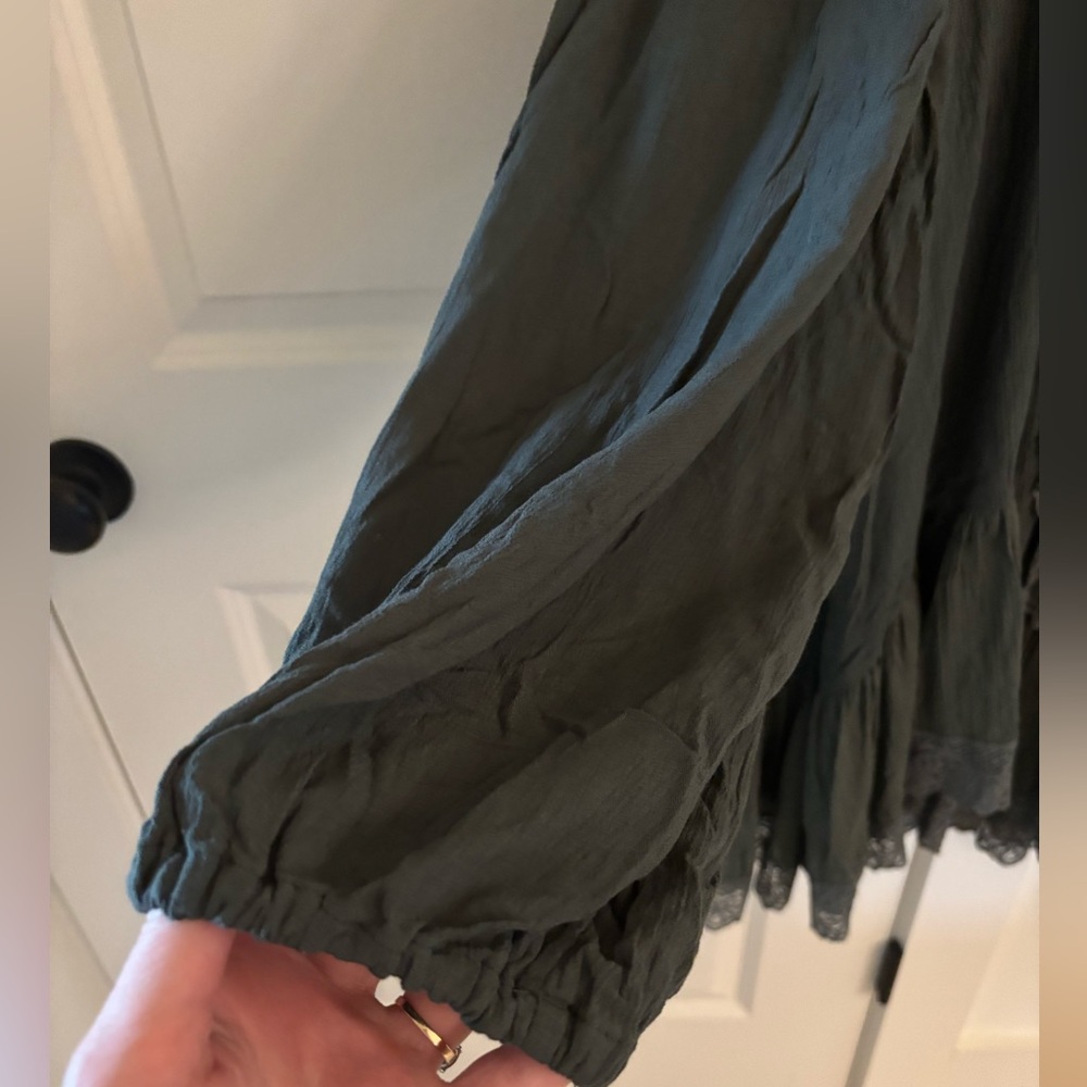 Free People Pine Tunic with Lace Trim L - Picture 6 of 7